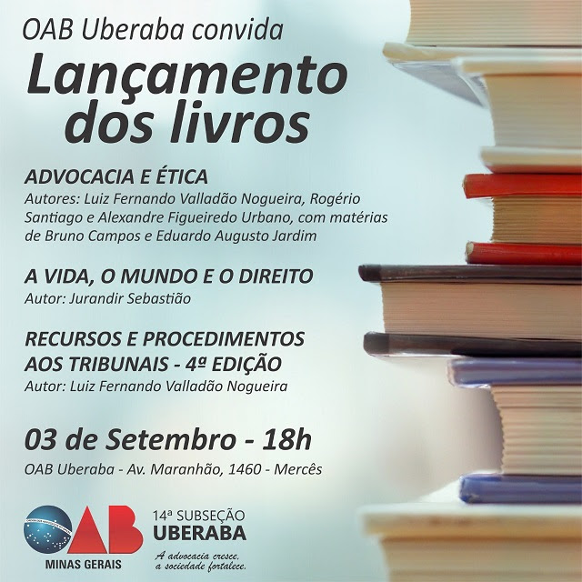 lançamento de livros oab uberaba